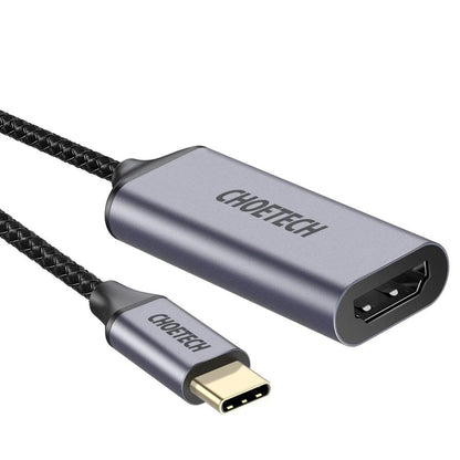 CHOETECH HUB-H21 USB-C to HDMI 4k 60Hz Braided Video Cable Cord Adapter V28-ELECHOHUBH21