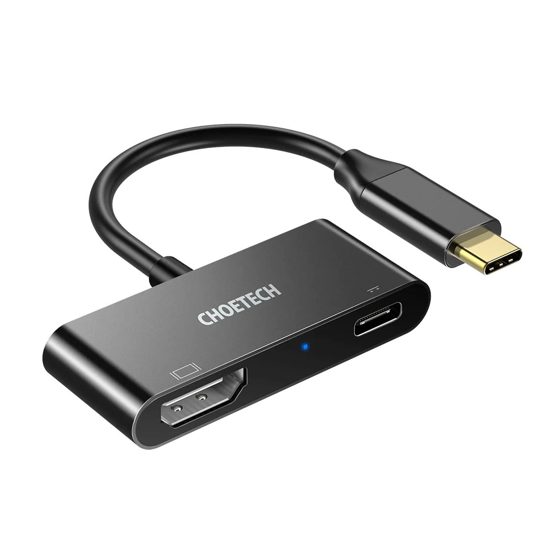 CHOETECH HUB-M03 USB-C To HDMI Adapter(4K@60hz) with 60W PD Charging Port V28-ELECHOHUBM03