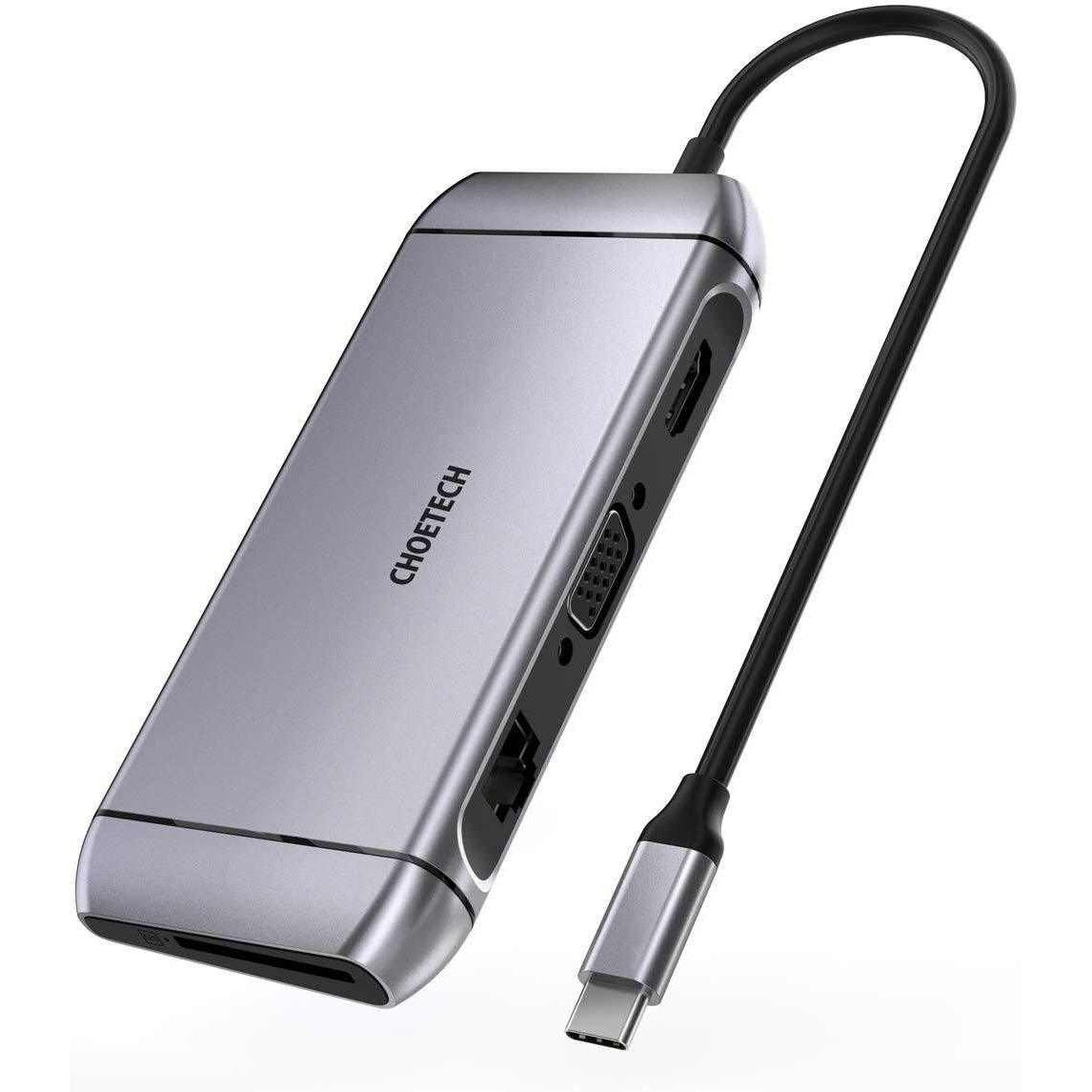 CHOETECH HUB-M15 USB-C 9-in-1 Multifunction Adapter V28-ELECHOHUBM15