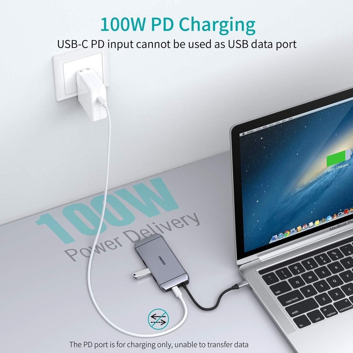 CHOETECH HUB-M15 USB-C 9-in-1 Multifunction Adapter V28-ELECHOHUBM15