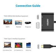 Choetech HUB-M17 USB-C TO HDMI VGA ADAPTER V28-ELECHOHUBM17