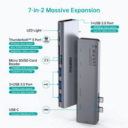 CHOETECH HUB-M23 7-in-1 MacBook Pro USB Adapter V28-ELECHOHUBM23