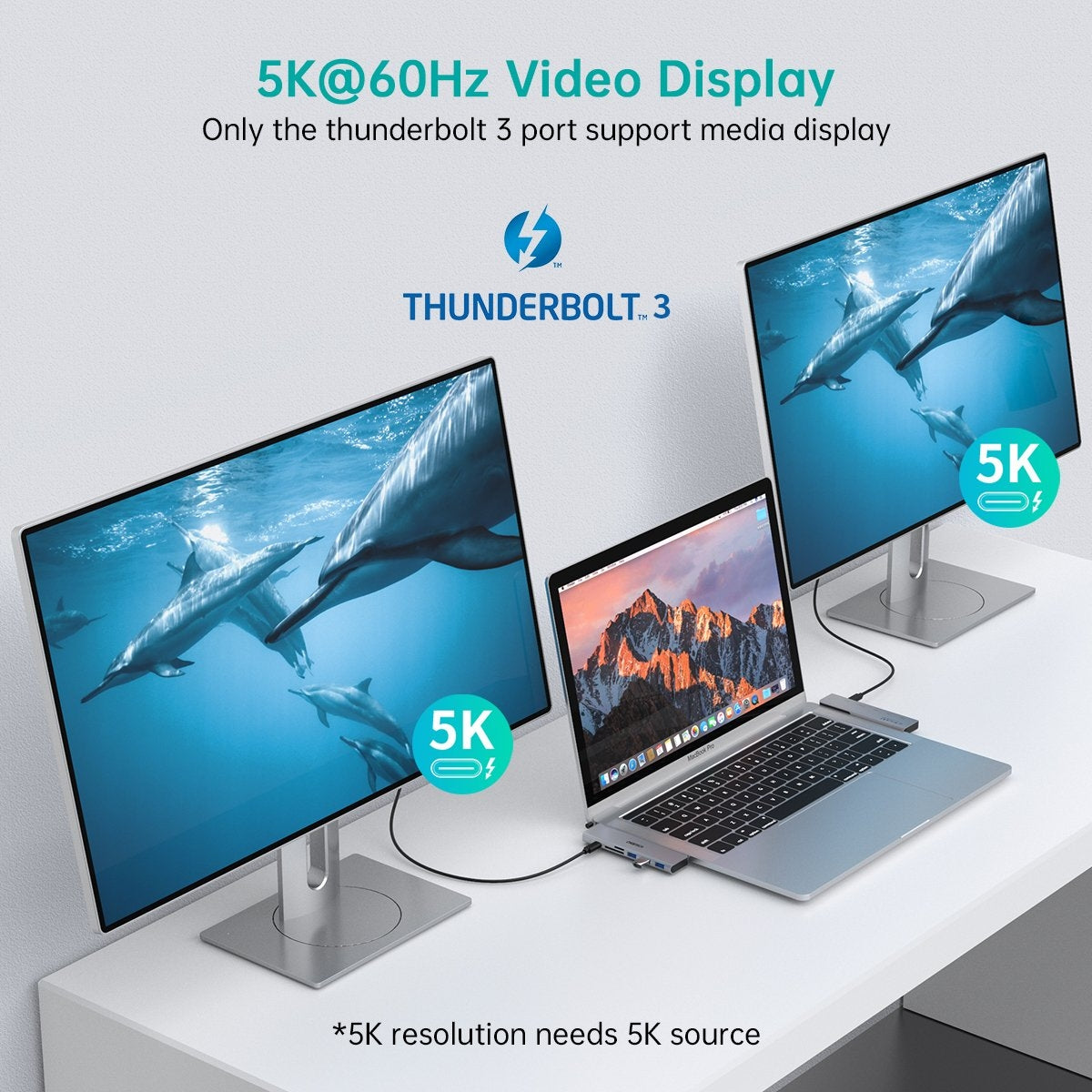 CHOETECH HUB-M23 7-in-1 MacBook Pro USB Adapter V28-ELECHOHUBM23
