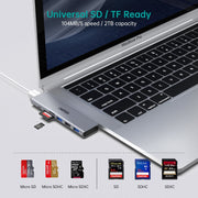 CHOETECH HUB-M23 7-in-1 MacBook Pro USB Adapter V28-ELECHOHUBM23