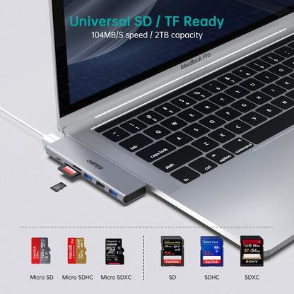 CHOETECH HUB-M23 7-in-1 MacBook Pro USB Adapter V28-ELECHOHUBM23