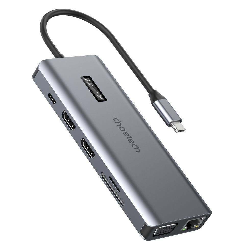 CHOETECH HUB-M26 12-in-1 USB-C Multiport Adapter V28-ELECHOHUBM26