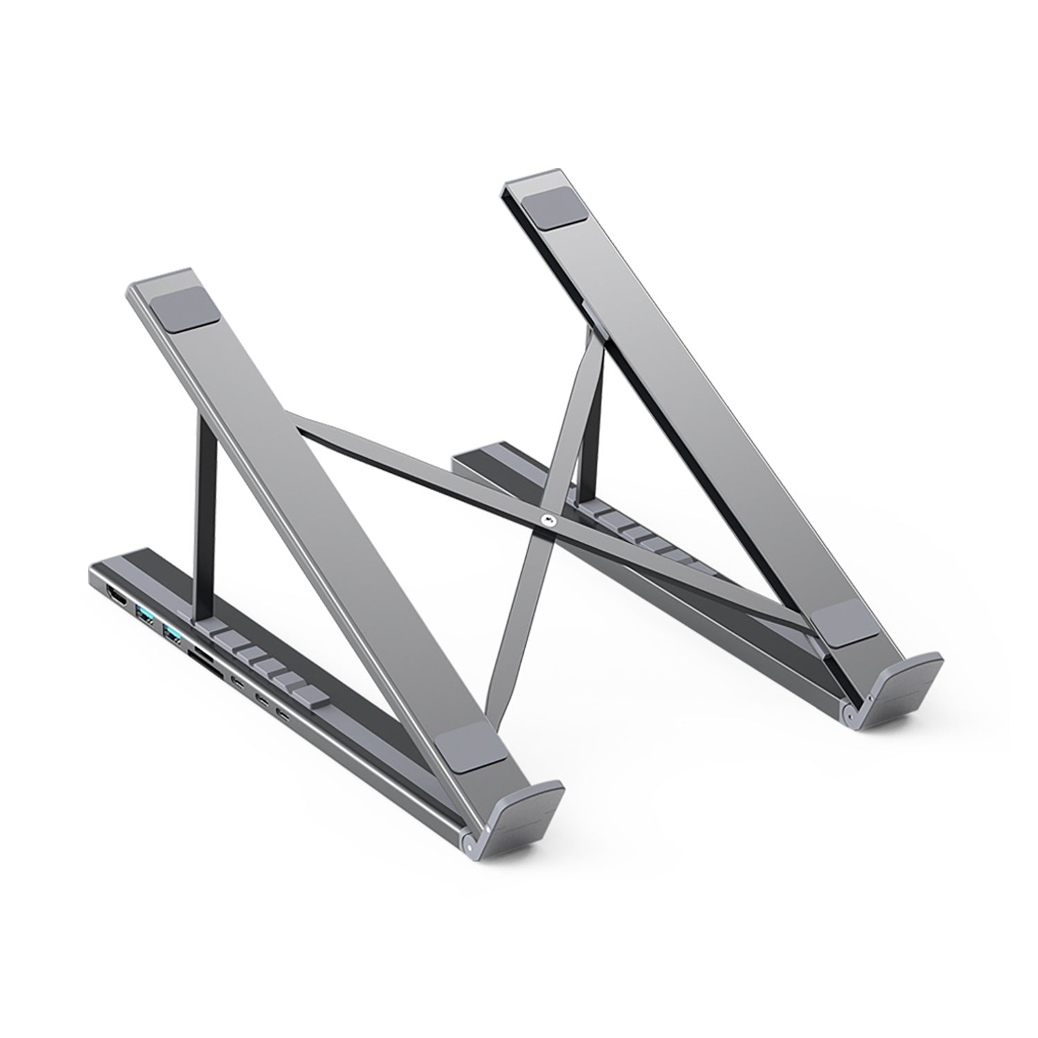 CHOETECH HUB-M48 7-in-1 Hub + Foldable Laptop stand USB-C to HDMI 4K/USB-A/TF&SD/USB-C with PD Charging V28-ELECHOHUBM48