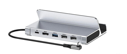 CHOETECH HUB-M77-GY PD100W 5-in-1 USB-C PD+HDMI+USB 3.0A/F+USB2.0 Steam Deck Docking Station V28-ELECHOHUBM77GY