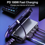CHOETECH HUB-M77-GY PD100W 5-in-1 USB-C PD+HDMI+USB 3.0A/F+USB2.0 Steam Deck Docking Station V28-ELECHOHUBM77GY
