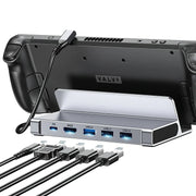 CHOETECH HUB-M77-GY PD100W 5-in-1 USB-C PD+HDMI+USB 3.0A/F+USB2.0 Steam Deck Docking Station V28-ELECHOHUBM77GY