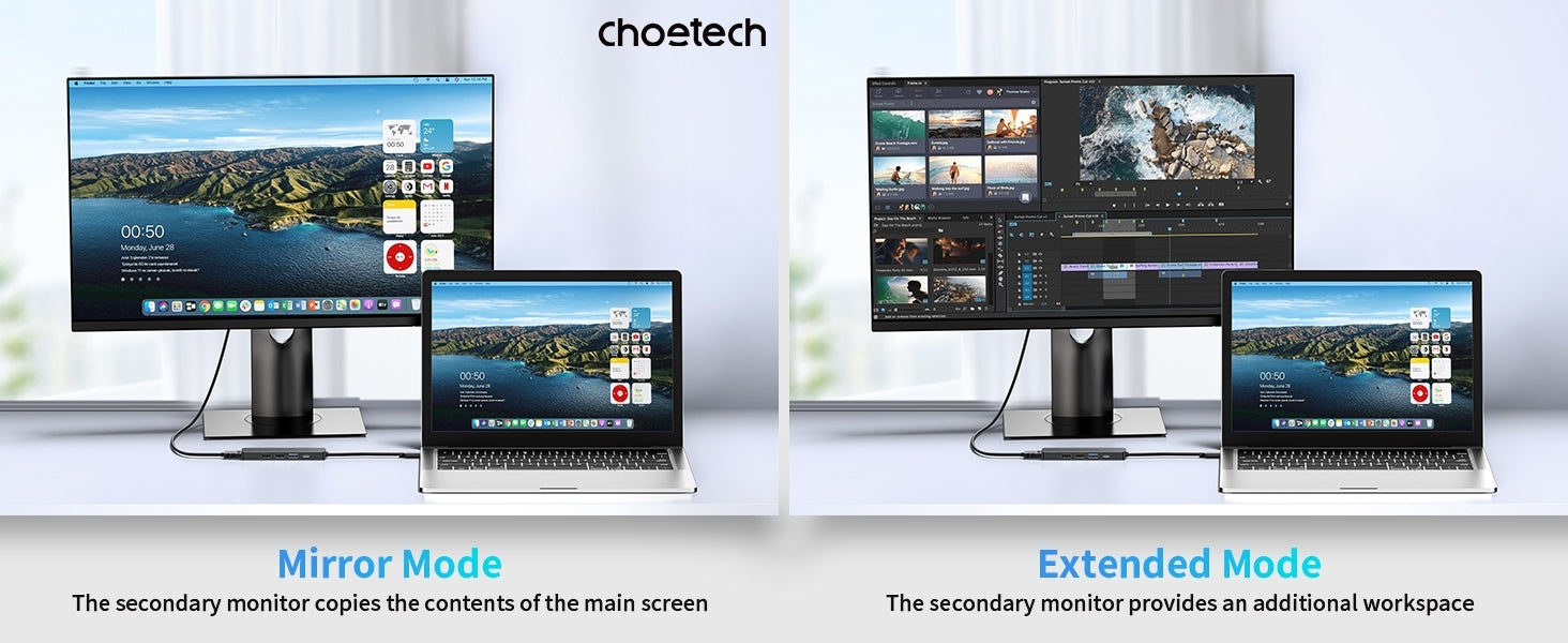 CHOETECH HUB-M80 Hub 5-in-1 Multifunctional Hub V28-ELECHOHUBM80