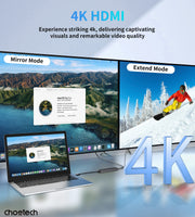 CHOETECH HUB-M80 Hub 5-in-1 Multifunctional Hub V28-ELECHOHUBM80