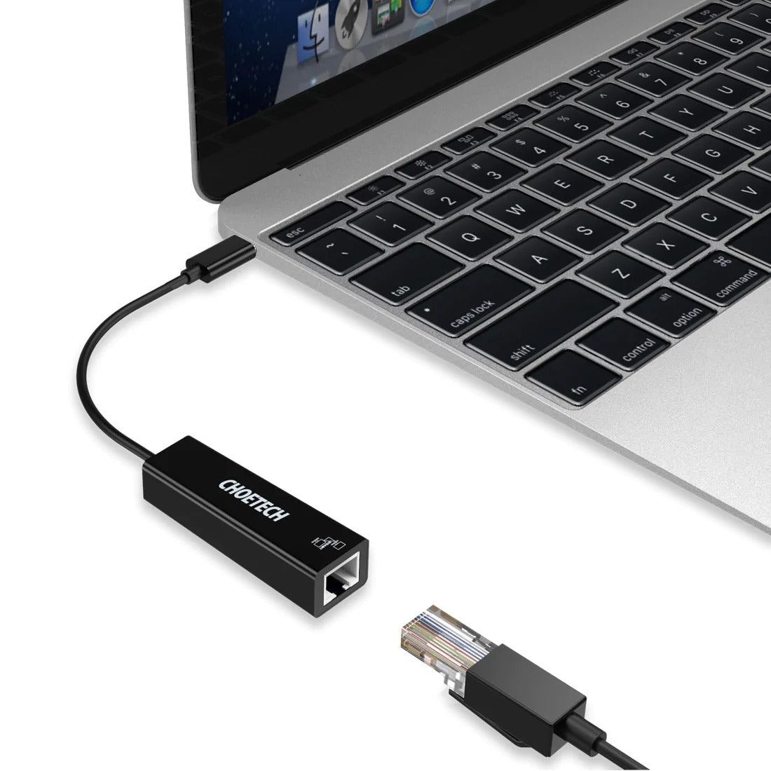 CHOETECH HUB-R01 USB 3.1 Type-C To RJ45 Gigabit Ethernet Adapter V28-ELECHOHUBR01