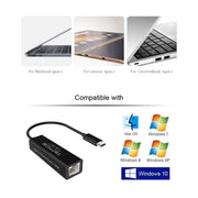 CHOETECH HUB-R01 USB 3.1 Type-C To RJ45 Gigabit Ethernet Adapter V28-ELECHOHUBR01