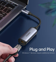 CHOETECH HUB-R02 USB-C to Gigabit Ethernet Adapter V28-ELECHOHUBR02