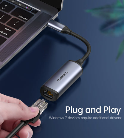 CHOETECH HUB-R02 USB-C to Gigabit Ethernet Adapter V28-ELECHOHUBR02