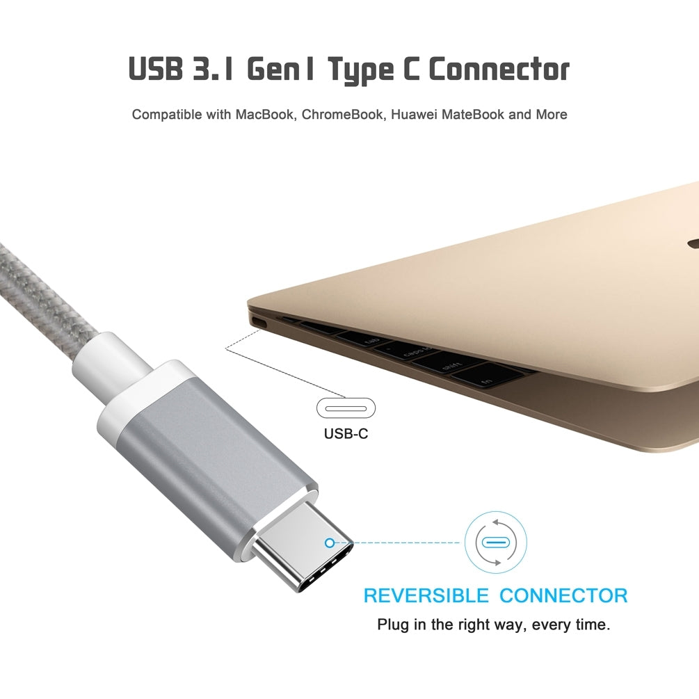 CHOETECH HUB-V02 USB-C to VGA & USB Multiport Adapter V28-ELECHOHUBV02