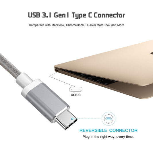CHOETECH HUB-V02 USB-C to VGA & USB Multiport Adapter V28-ELECHOHUBV02