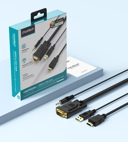 Choetech HV-001 HDMI to VGA 1.8m V28-ELECHOHV001