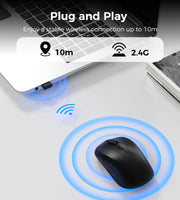 Choetech KB-002-BK 3-Level Adjustable 1600 DPI Wireless Mouse (Black) V28-ELECHOKB002BK