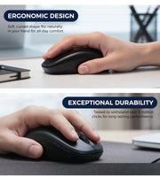 Choetech KB-002-BK 3-Level Adjustable 1600 DPI Wireless Mouse (Black) V28-ELECHOKB002BK
