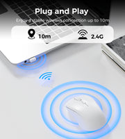 Choetech KB-002-WH single-mode 2.4G wireless mouse, white V28-ELECHOKB002WH