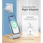 CHOETECH MA00117-SL MagLeap Magnetic Wireless Charger with Stand and AC Adapter V28-ELECHOMA00117SL