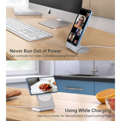 CHOETECH MA00117-SL MagLeap Magnetic Wireless Charger with Stand and AC Adapter V28-ELECHOMA00117SL