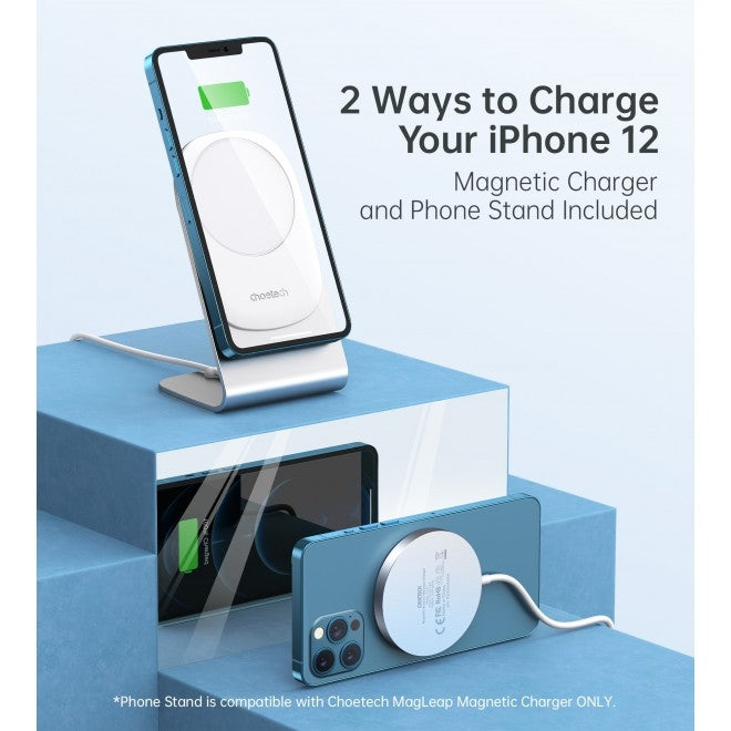 CHOETECH MA00117-SL MagLeap Magnetic Wireless Charger with Stand and AC Adapter V28-ELECHOMA00117SL