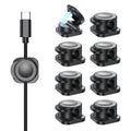 CHOETECH MCC001-BK 6 Pack Professional grade Magnetic Lock Cord Holder Clips Black V28-ELECHOMCC001BK