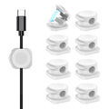 CHOETECH MCC001-WH 6 Pack Professional grade Magnetic Lock Cord Holder Clips White V28-ELECHOMCC001WH