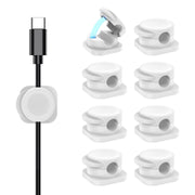 CHOETECH MCC001-WH 6 Pack Professional grade Magnetic Lock Cord Holder Clips White V28-ELECHOMCC001WH