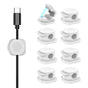 CHOETECH MCC001-WH 6 Pack Professional grade Magnetic Lock Cord Holder Clips White V28-ELECHOMCC001WH