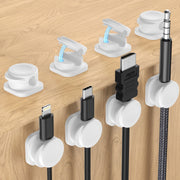 CHOETECH MCC001-WH 6 Pack Professional grade Magnetic Lock Cord Holder Clips White V28-ELECHOMCC001WH