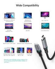 CHOETECH MIX00073 (XCC-1002 x2) 100W USB-C Braided Fast Charging Cable 1.8M 2 Pack V28-ELECHOMIX00073