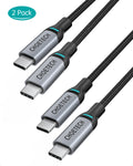 CHOETECH MIX00073 (XCC-1002 x2) 100W USB-C Braided Fast Charging Cable 1.8M 2 Pack V28-ELECHOMIX00073