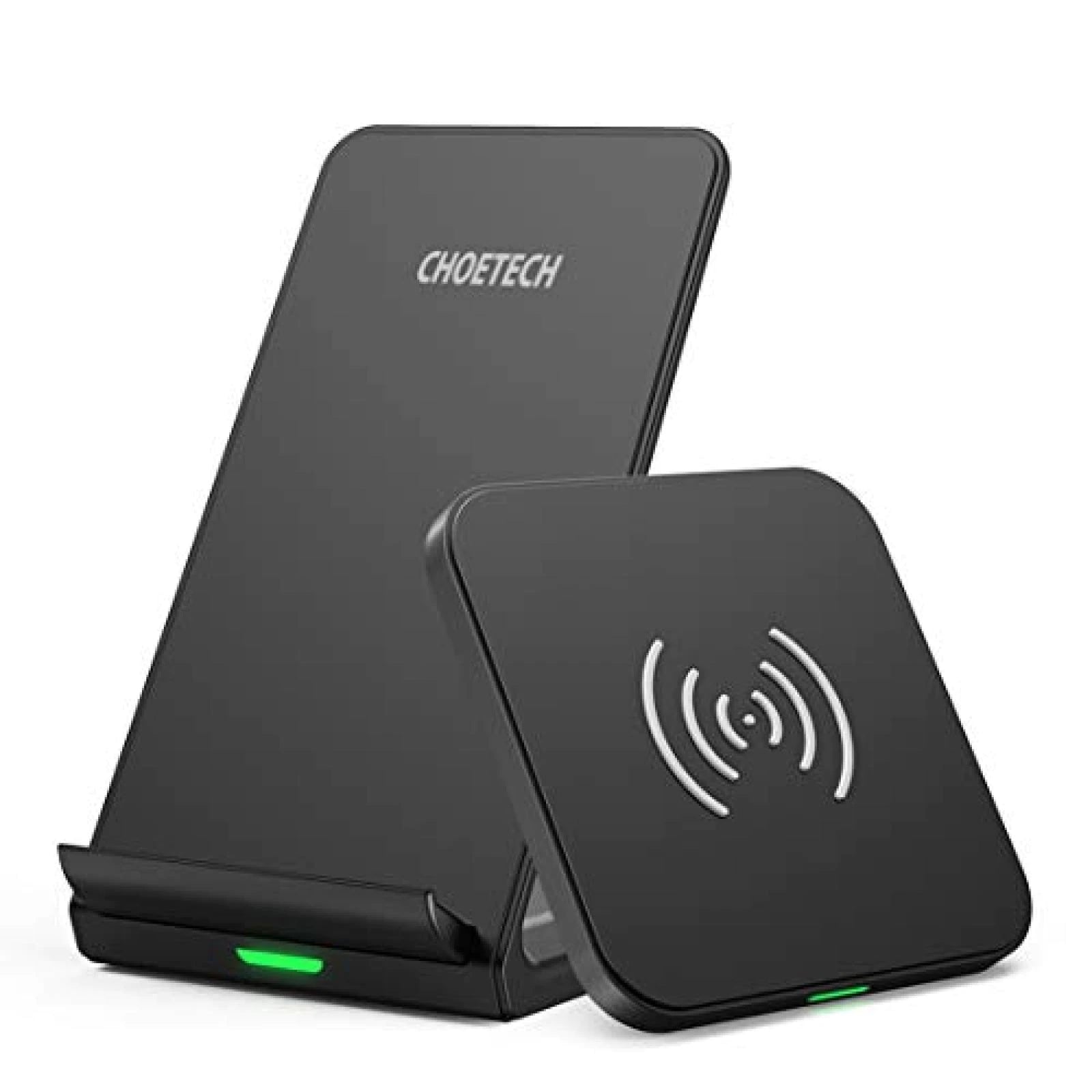 CHOETECH MIX00087 (T524S+T511S) Qi 10W/7.5W Fast Wireless Charging Stand and Pad V28-ELECHOMIX00087