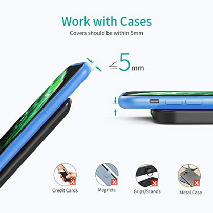 CHOETECH MIX00087 (T524S+T511S) Qi 10W/7.5W Fast Wireless Charging Stand and Pad V28-ELECHOMIX00087
