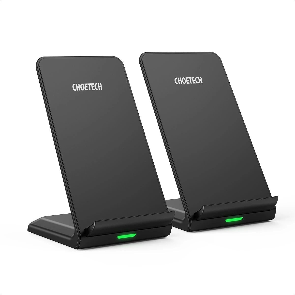 CHOETECH MIX00093 Fast Wireless Charging Stand 10W Qi-Certified T524S 2-Pack V28-ELECHOMIX00093