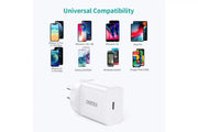 CHOETECH MIX00109 USB-C PD 20W AC Charger Adapter 2-Pack White V28-ELECHOMIX00109
