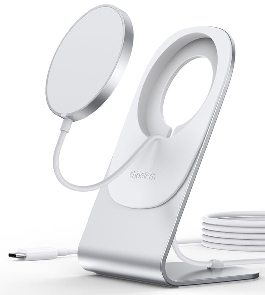 CHOETECH MIX00117SL Magasafe Fast Wireless Charger Stand Holder For iPhone 13/12 (H047+T517) V28-ELECHOMIX00117SL