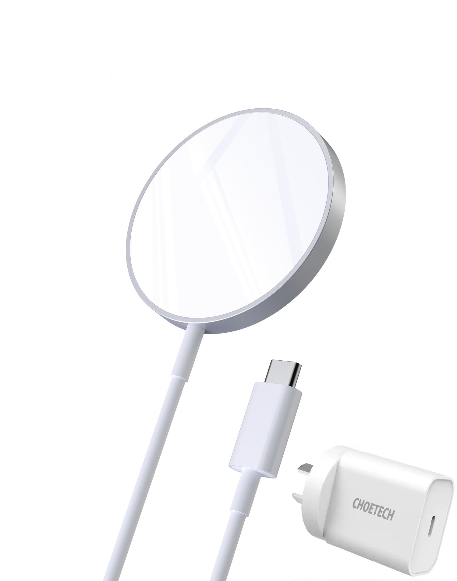 CHOETECH MQ00117-SL (T517+AC) MagLeap Magnetic Wireless Charger + AC V28-ELECHOMQ00117SL