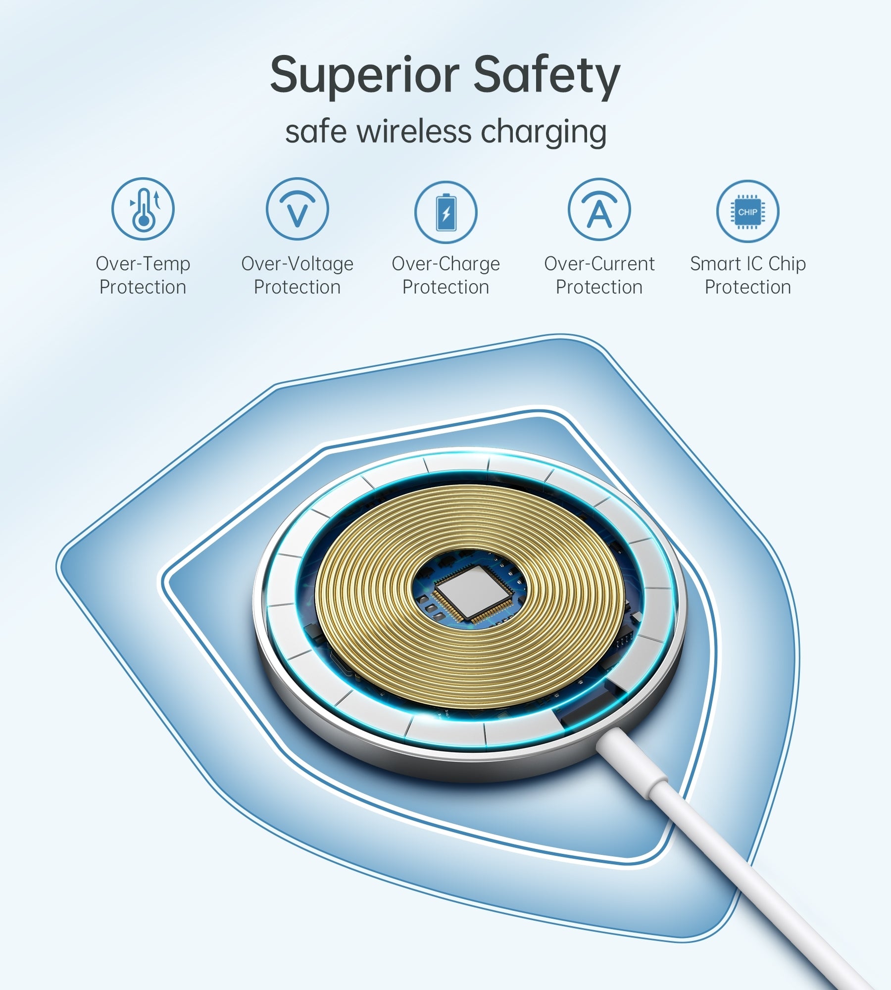 CHOETECH MQ00117-SL (T517+AC) MagLeap Magnetic Wireless Charger + AC V28-ELECHOMQ00117SL