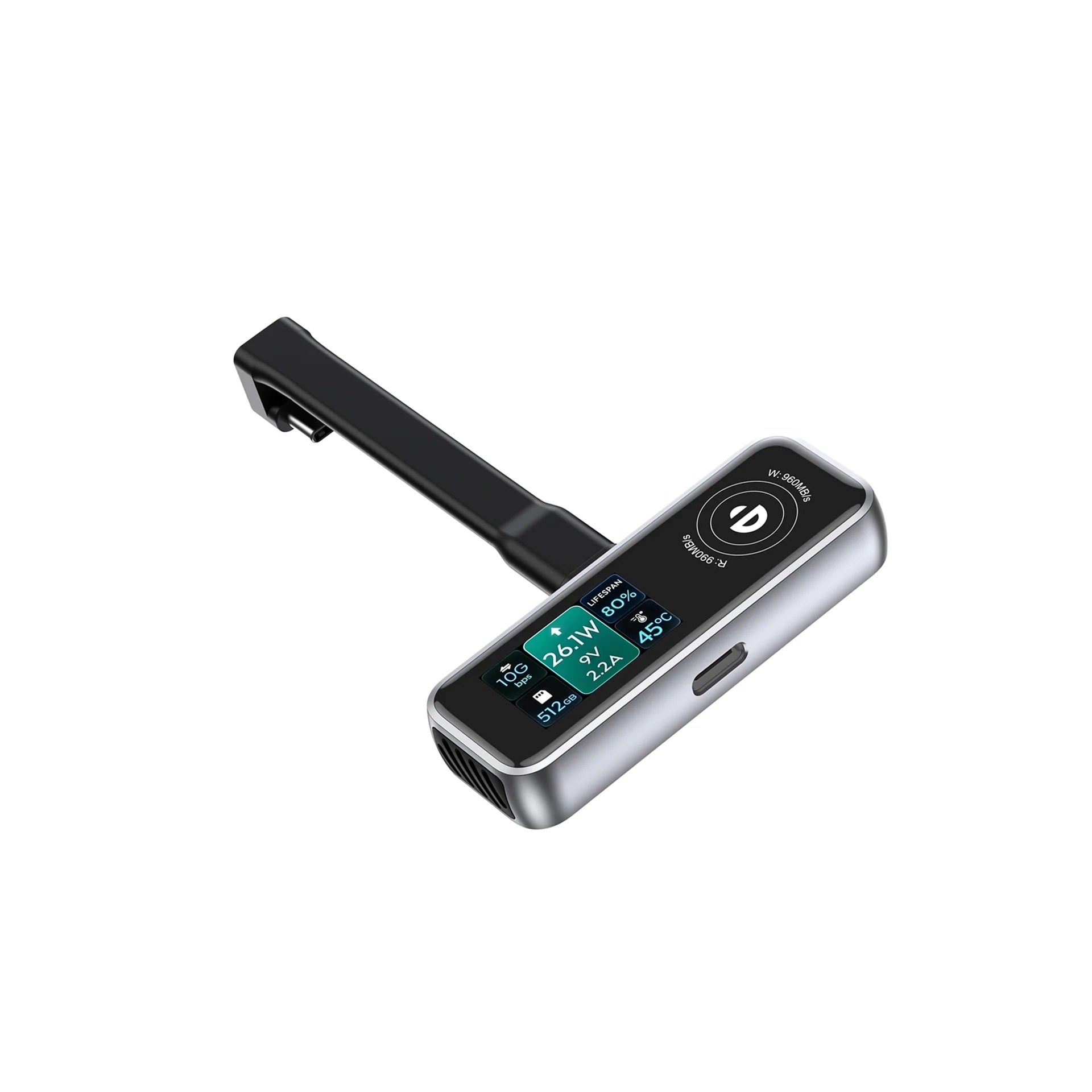 CHOETECH MSE023 Mobile Phone 512GB Portable SSD 10Gbps, Cooling Fan, for Phone Use V28-ELECHOMSE023