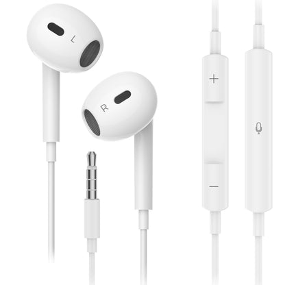 Choetech OC-A016 3.5mm lateral in ear Stereo sound Wired Headphones White V28-ELECHOOCA016