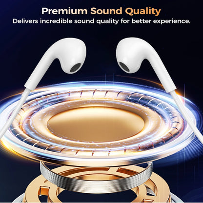 Choetech OC-A016 3.5mm lateral in ear Stereo sound Wired Headphones White V28-ELECHOOCA016