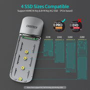 Choetech PC-HDE16 USB-C to M.2 B-Key Hard Drive Enclosure (10Gbps) V28-ELECHOPCHDE16