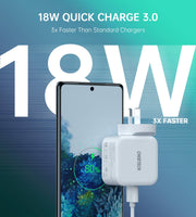 CHOETECH PD5002 QC3.0 18W + PD 20W Fast Charger V28-ELECHOPD5002