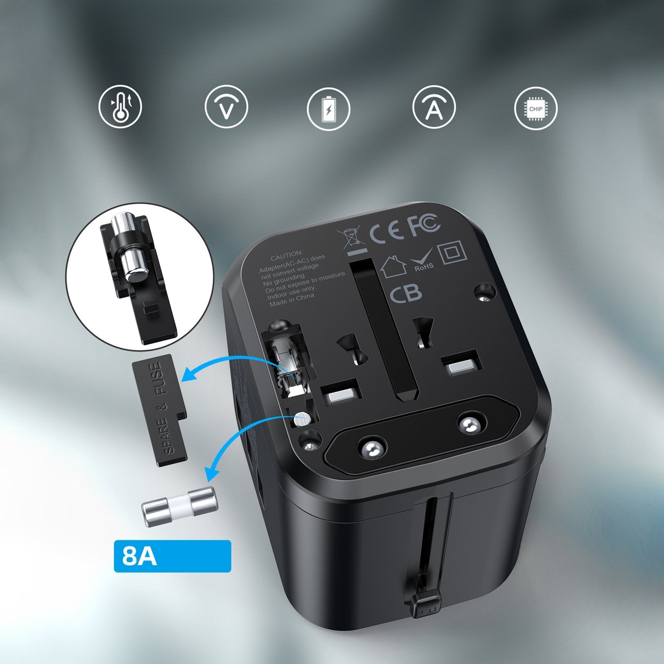 CHOETECH PD5008 30W Fast Universal GaN Travel Charger V28-ELECHOPD5008