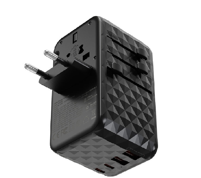 CHOETECH PD6028 2C+2A+AC 5 Ports GaN Tech PD100W Travel Wall Charger V28-ELECHOPD6028